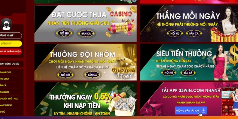 Điểm đặc biệt của khuyến mãi 33win01